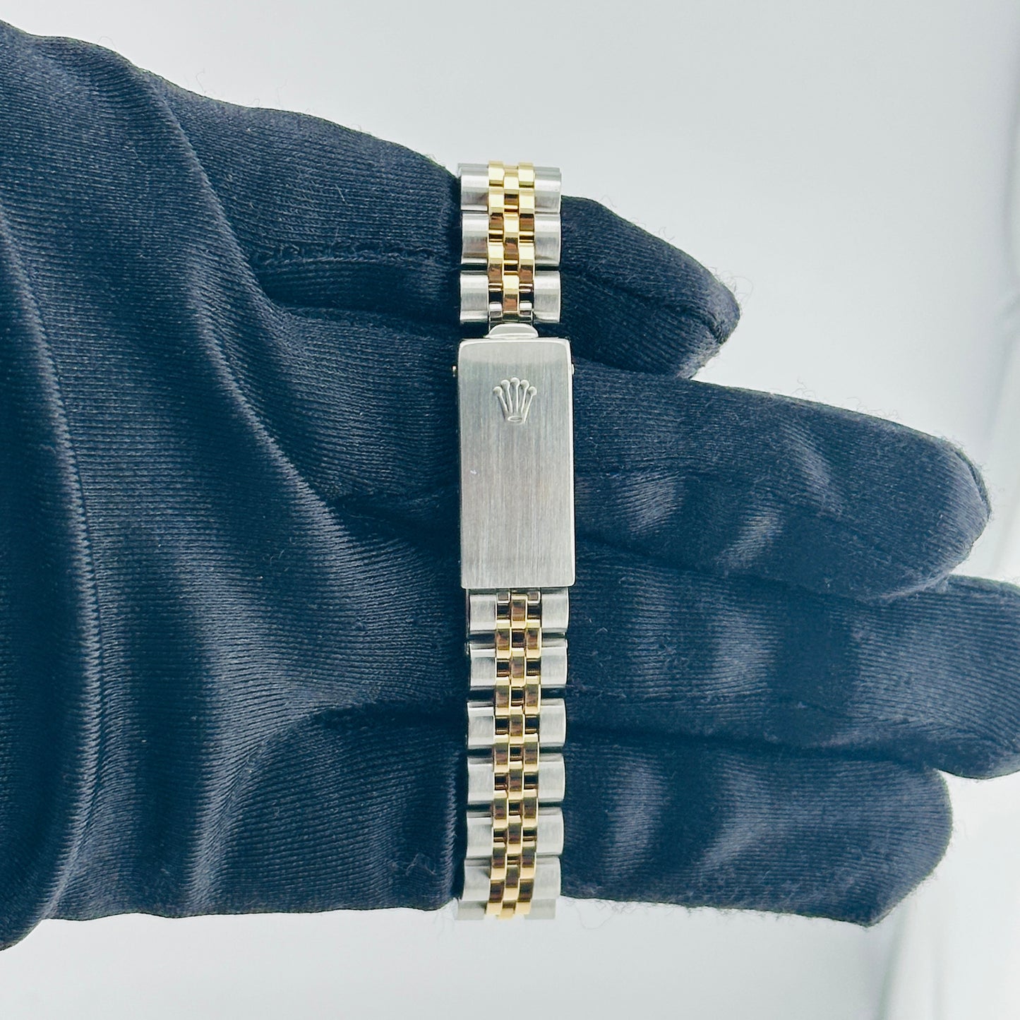 Rolex Datejust Lady Champagne Stick / Has Spots Dial on D Link Jubilee Bracelet Ref. 69173 Papers 1994 — view 4