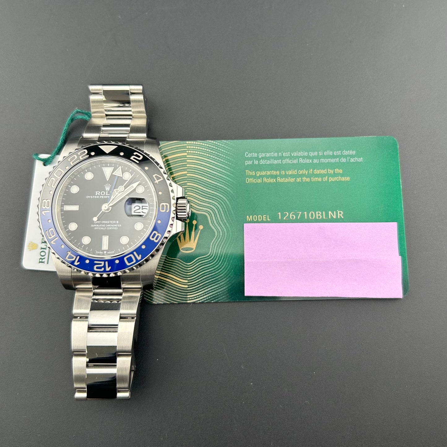 Rolex GMT-Master II Black Dial on Oyster Ref. 126710BLNR Card 2022 — view 7