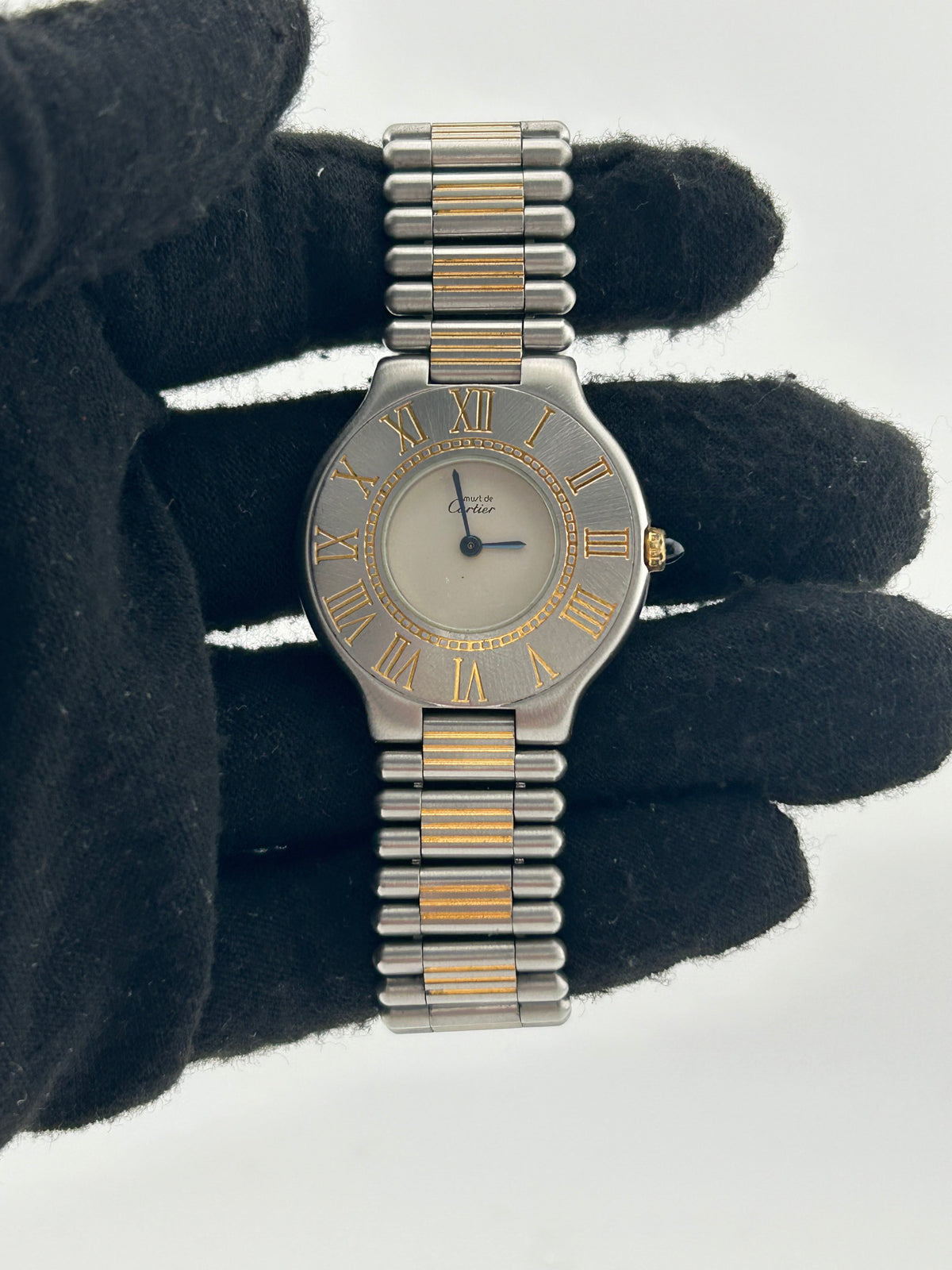 Cartier Must 21 White Dial on 2 Tone Bracelet Ref. W10050F4 — view 2