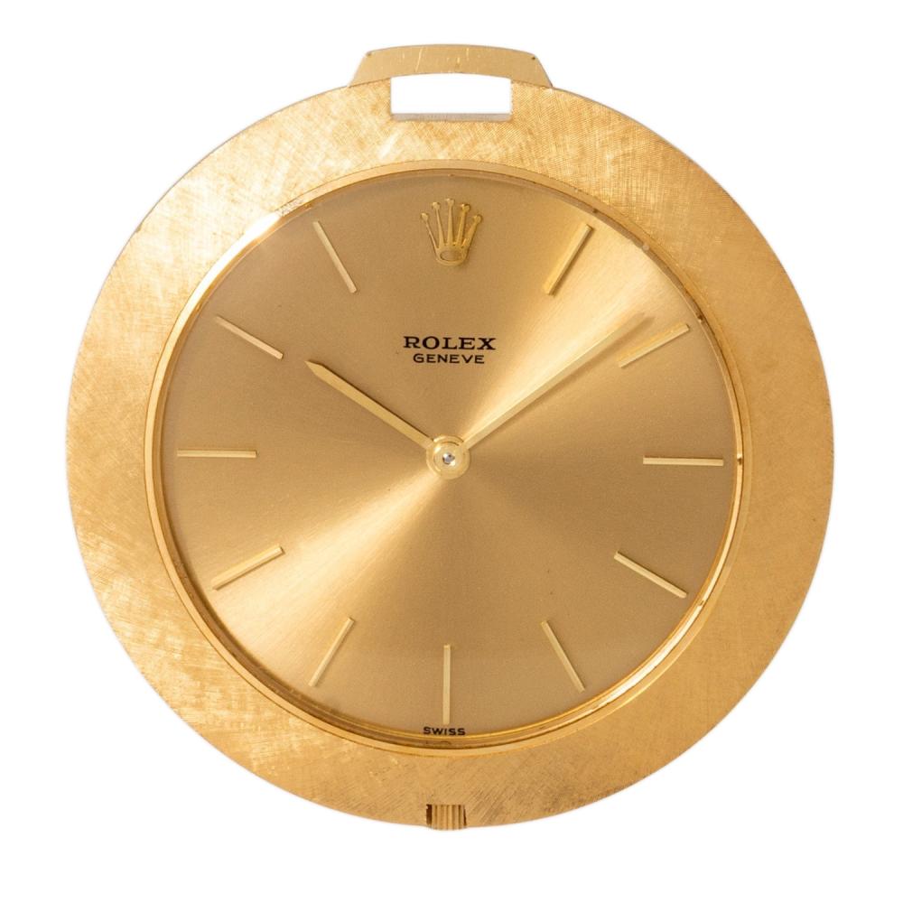 Rolex Cellini Pocket Watch Gold Dial Ref. 3608J 1966