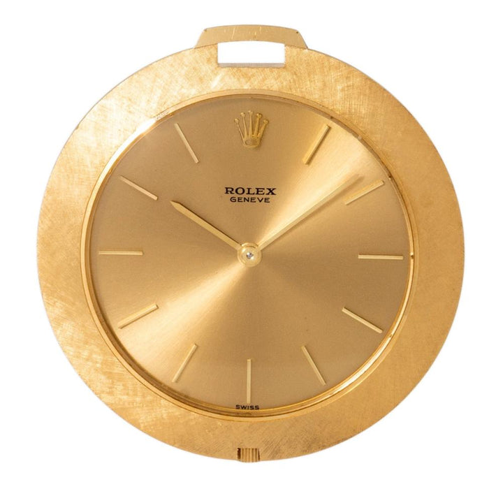 Rolex Cellini Pocket Watch Gold Dial Ref. 3608J 1966
