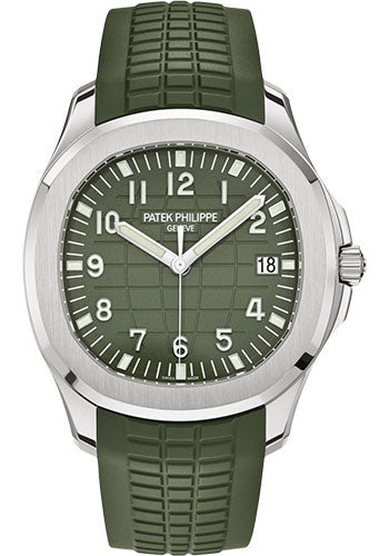 Patek Philippe Aquanaut Khaki Green Dial on Strap Ref. 5168G-010 Papers 2021