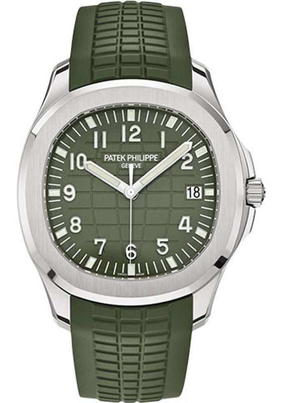 Patek Philippe Aquanaut Khaki Green Dial on Strap Ref 5168G-010 with Papers 2021
