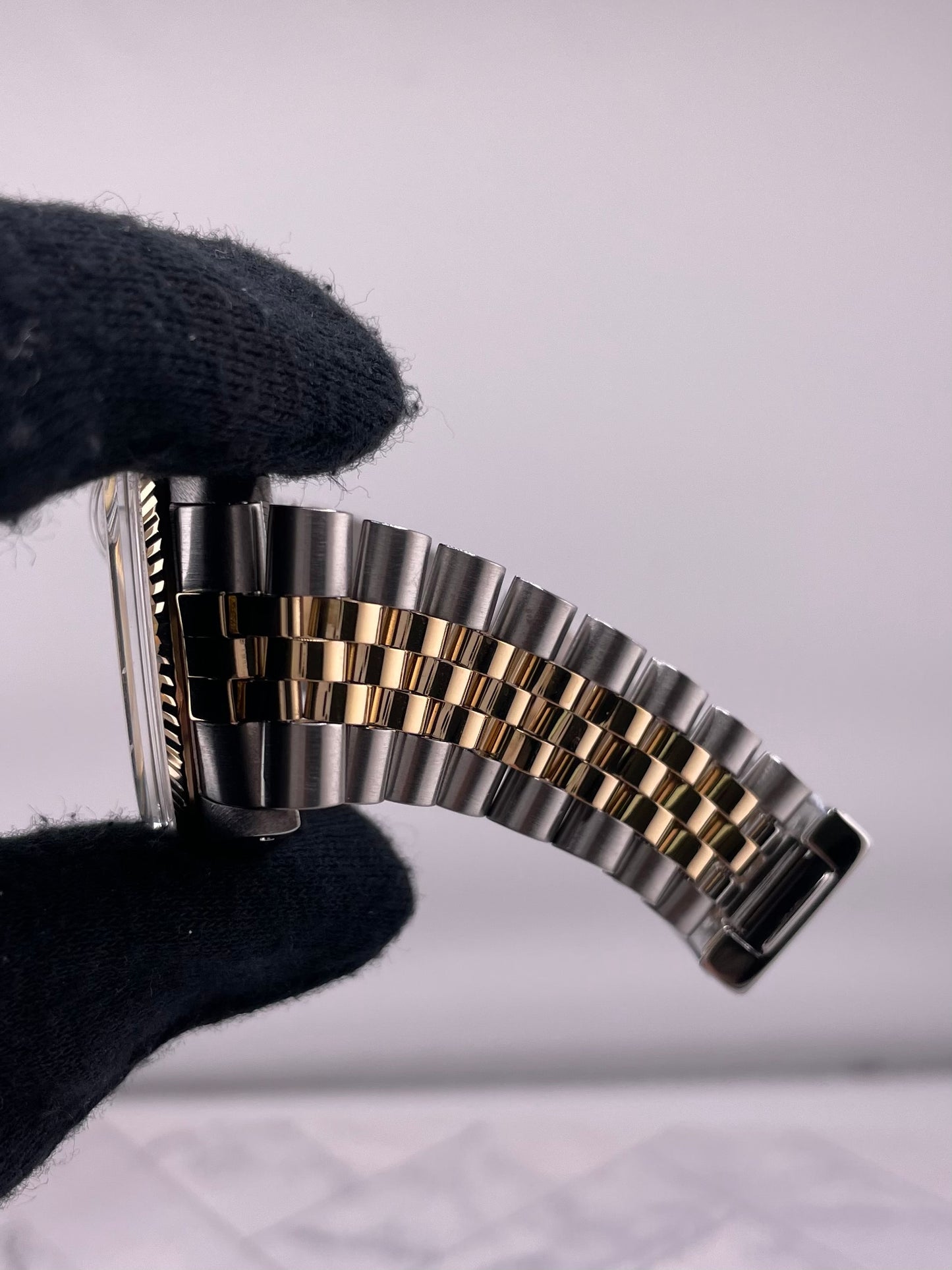 Rolex Datejust Champagne Stick Dial on D Link Jubilee Bracelet Ref. 16013 1986 — view 5