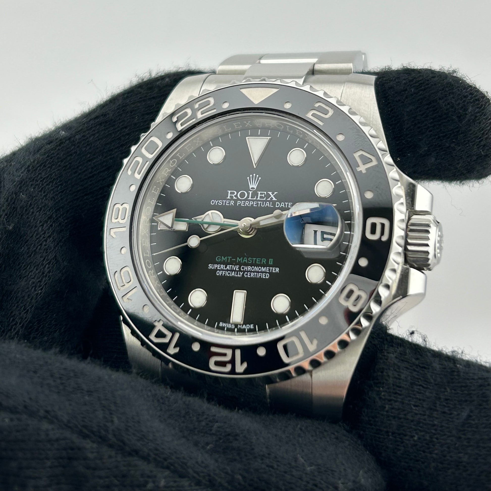 Rolex GMT-Master II Black Dial on Oyster Ref. 116710LN Card 2016 — view 3