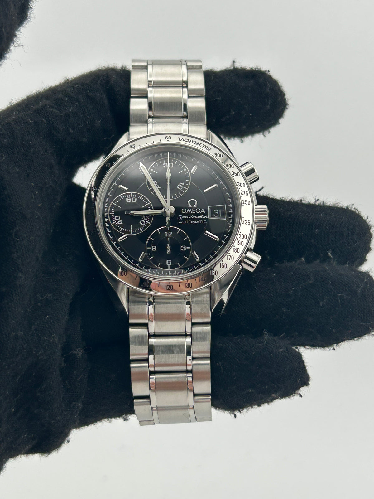 Omega Speedmaster Black Dial on Stainless Steel Bracelet Ref. 3513.50.00 — view 2
