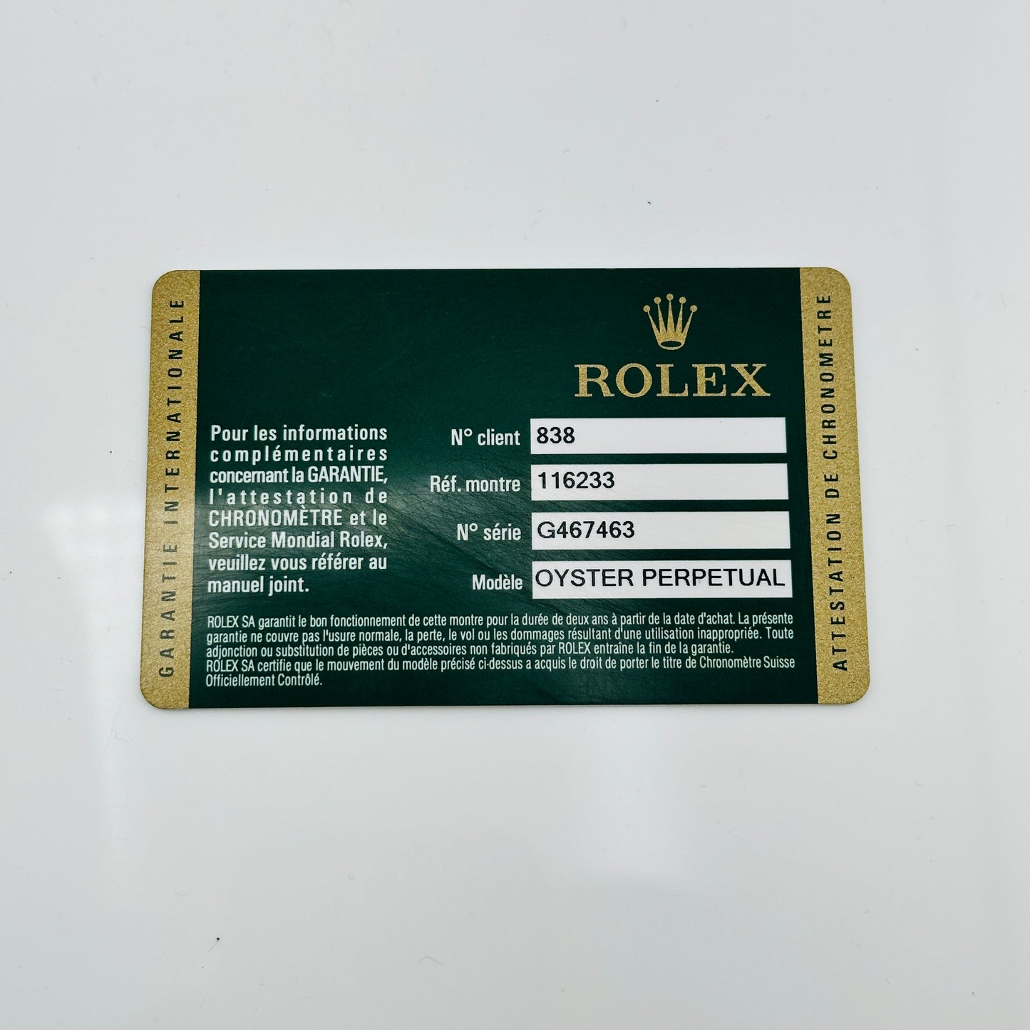 Rolex Datejust Anniversary Diamond Dial Dial on D Link Jubilee Bracelet Ref. 116233 Card Open Date — view 7