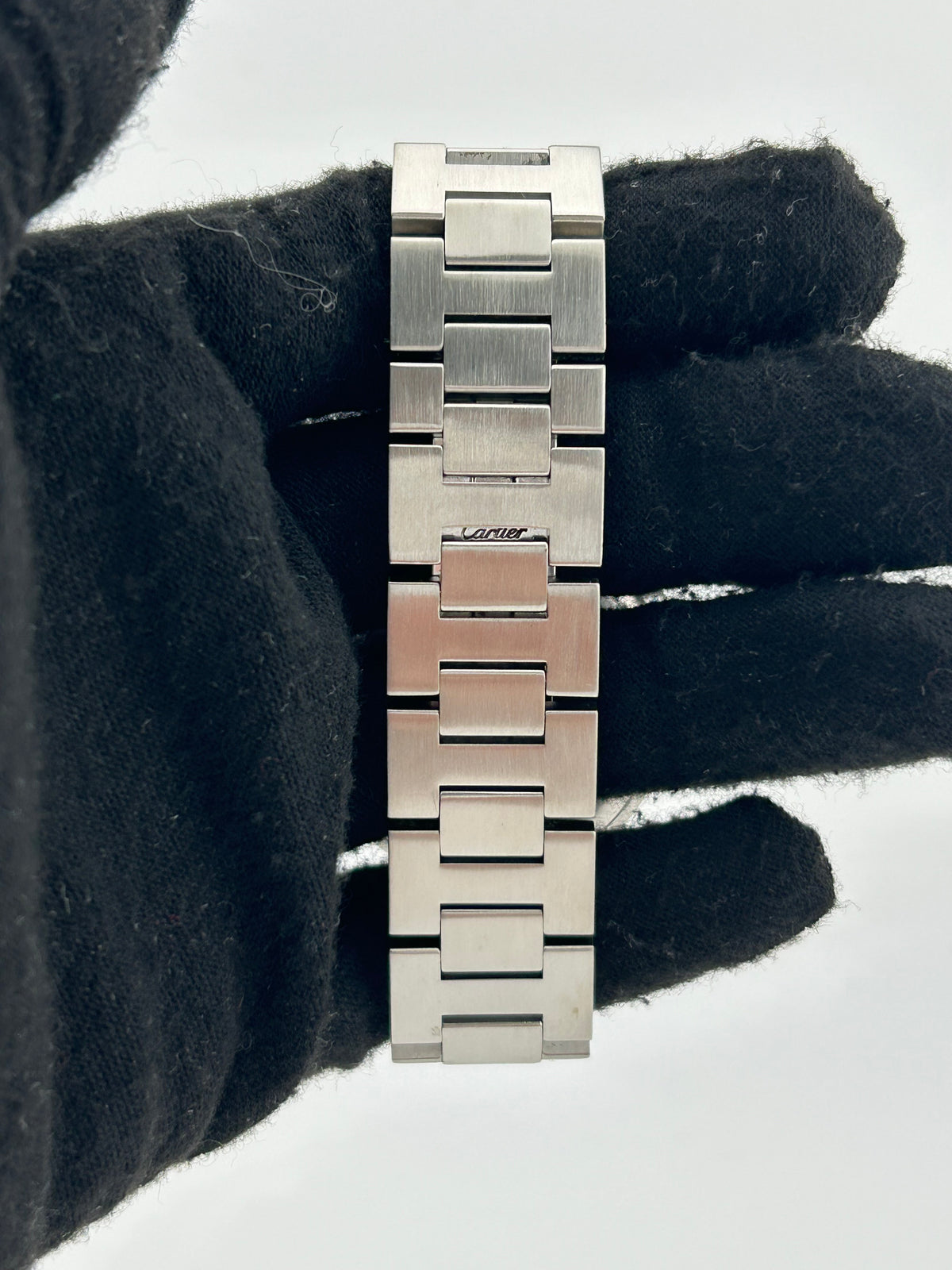 Cartier Pasha C Black Dial on Stainless Steel Bracelet Ref. W31043M7 — view 4