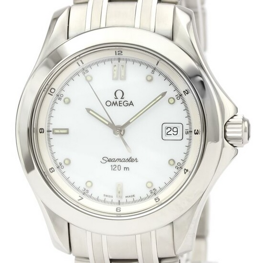 Omega Sea-Master White Stick Dial on Bracelet Ref. 2511.20 Card 1995