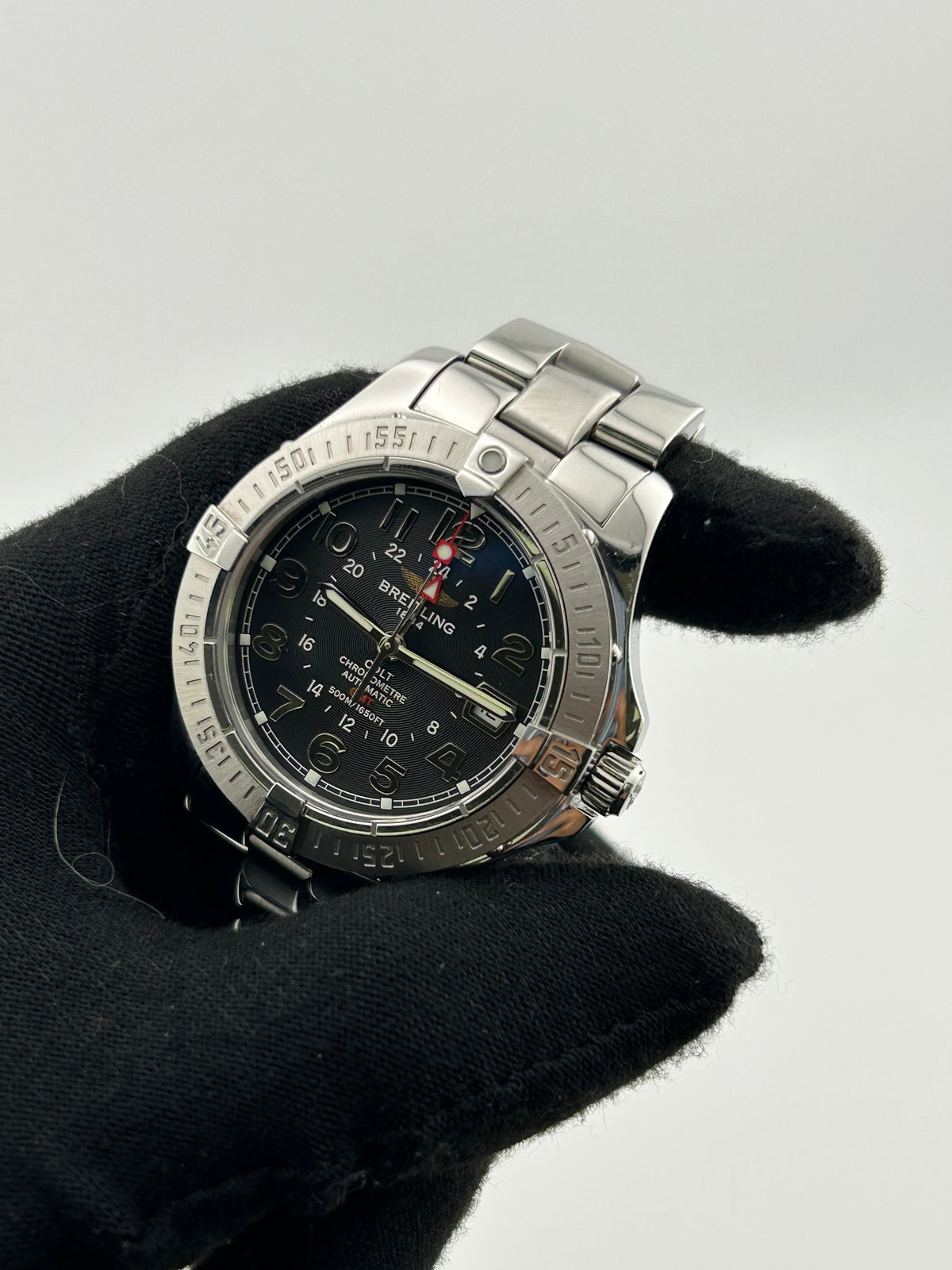 Breitling Colt Black Arabic Dial on Stainless Steel Ref. A32350/A311B15PRS — view 2