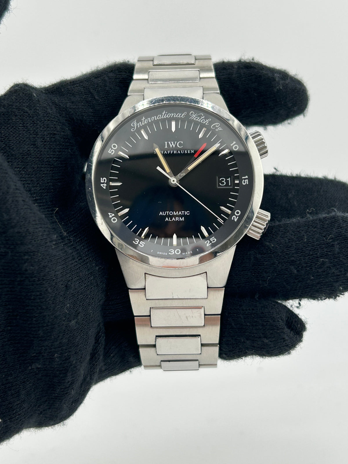 Iwc GST Alarm Black Dial on Stainless Steel Bracelet Ref. IW353702 — view 2