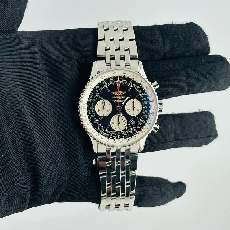 Breitling Navitimer 01 B&P Black Dial Ref AB0121 with Card 2020