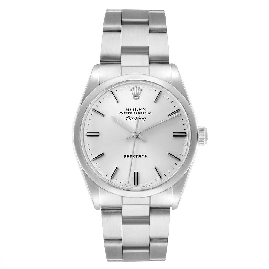 Rolex Air-King Silver Dial on Oyster Ref. 5500 Papers 1975