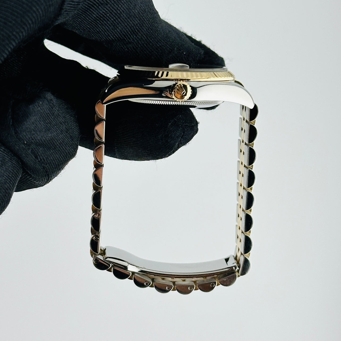 Rolex Datejust Champagne Anniversary Factory Diamond Dial Dial on D Link Jubilee Hidden Clasp Bracelet Ref. 116233G 2010 — view 6