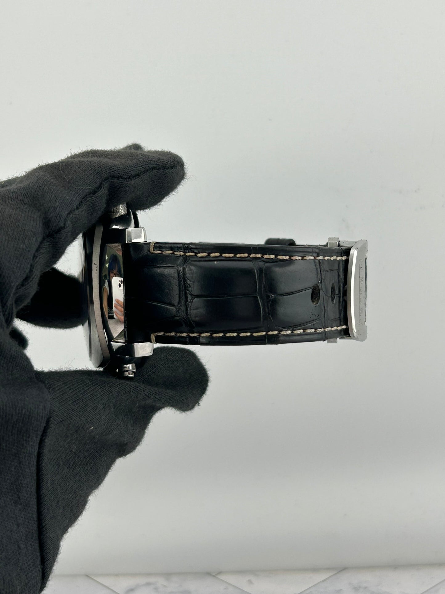 Panerai Ferrari Chrono Rattrappante Black Dial on Leather Strap Ref. FER00005 — view 4
