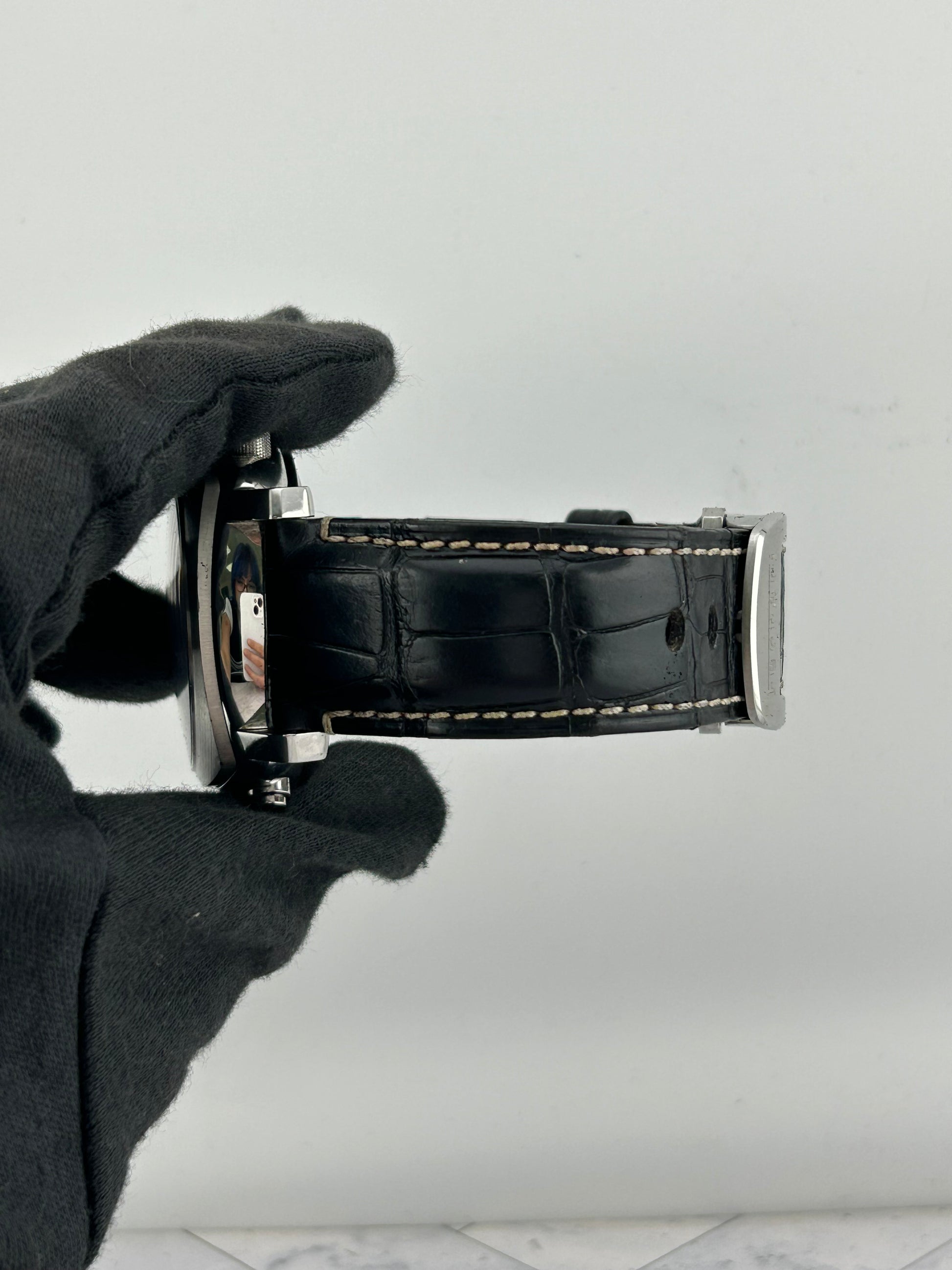 Panerai Ferrari Chrono Rattrappante Black Dial on Leather Strap Ref. FER00005 — view 4