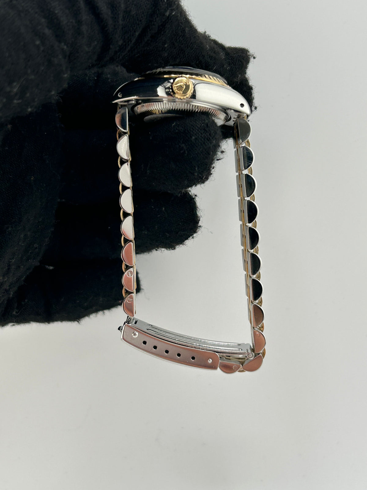 Rolex Datejust Lady Champagne Stick Dial on 2 Tone Jubilee D Link Bracelet Ref. 69173 1986 — view 5