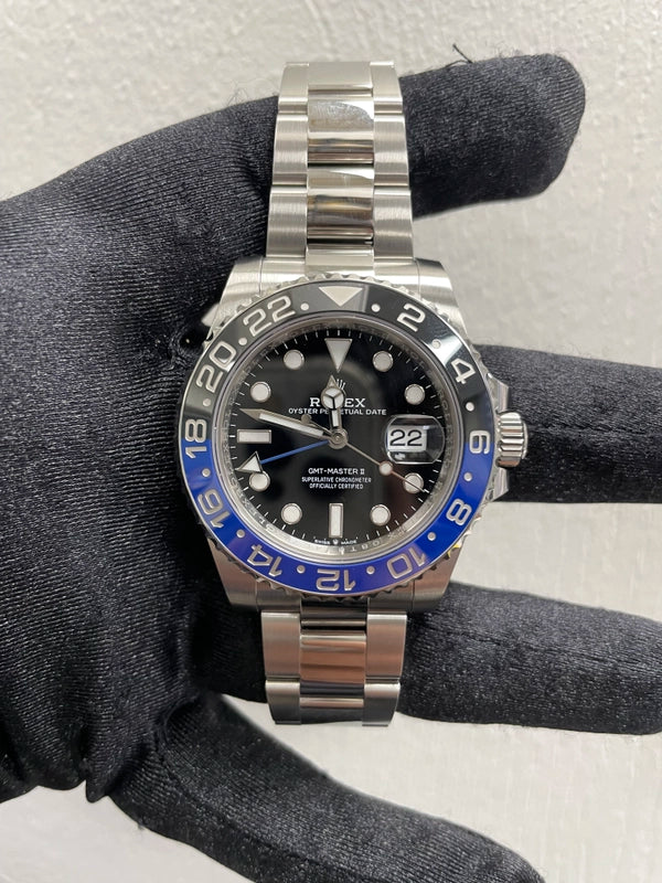 Rolex GMT-Master II Black Dial on Oyster Ref 126710BLNR with New Style Card Green 2023