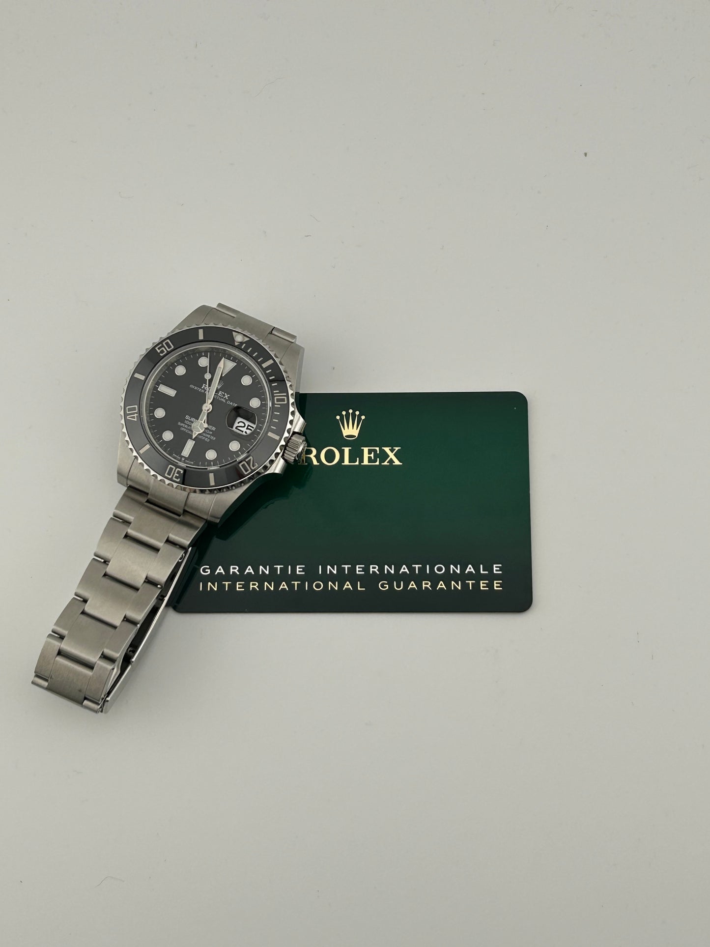 Rolex Submariner Ceramic Black Steel Dial on Oyster Bracelet Ref. 126610LN Card 2022 — view 7