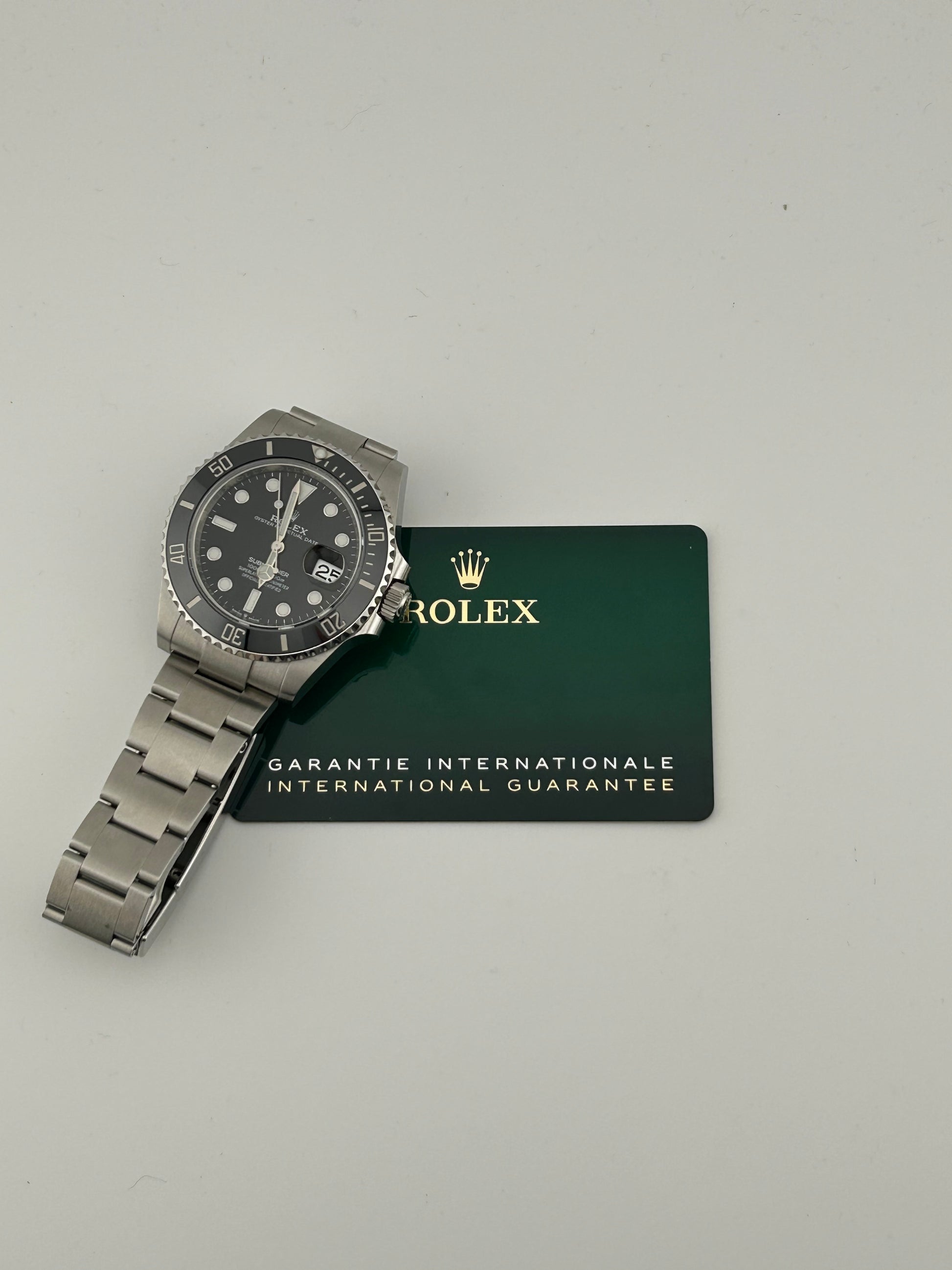Rolex Submariner Ceramic Black Steel Dial on Oyster Bracelet Ref. 126610LN Card 2022 — view 7