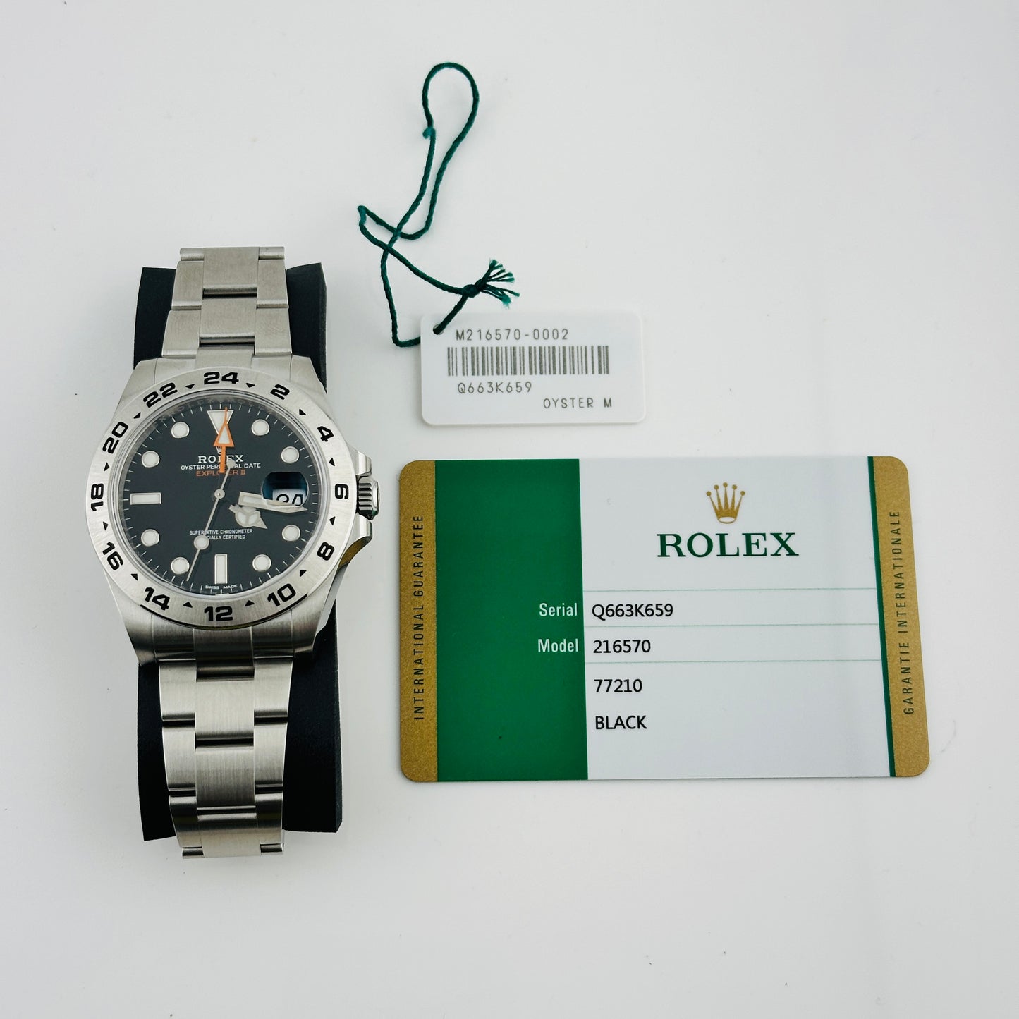 Rolex Explorer II Black Dial on Oyster Ref. 216570 Card 2020 — view 6