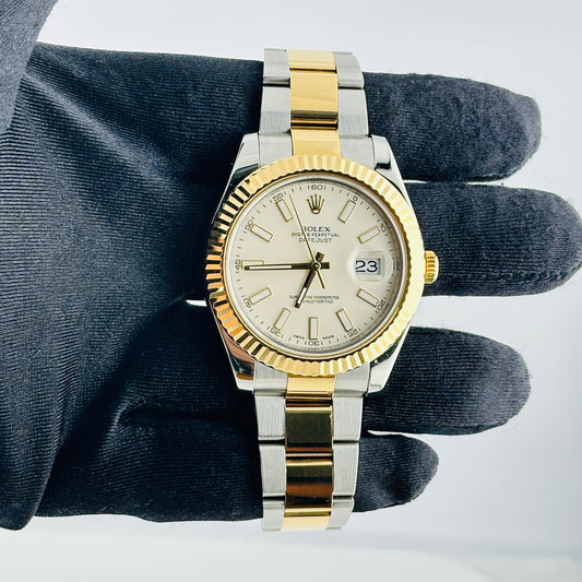 Rolex Datejust II Ivory Index Dial on Oyster Bracelet Ref. 116333 2013 — view 2