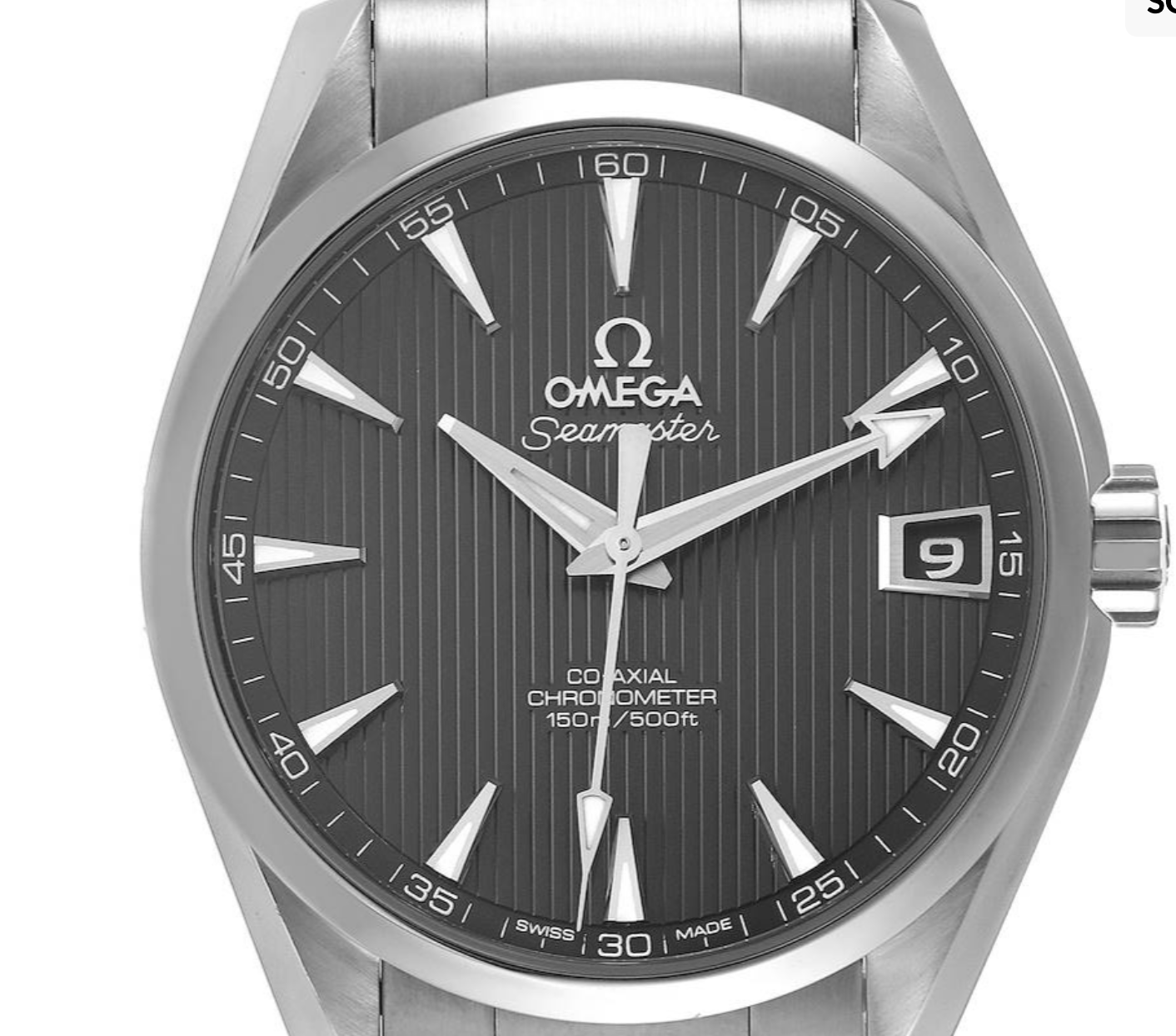 Omega Seamaster Gray Teak Dial Dial on Stainless Steel Bracelet Ref. 231.10.39.21.06.001 Card 2017