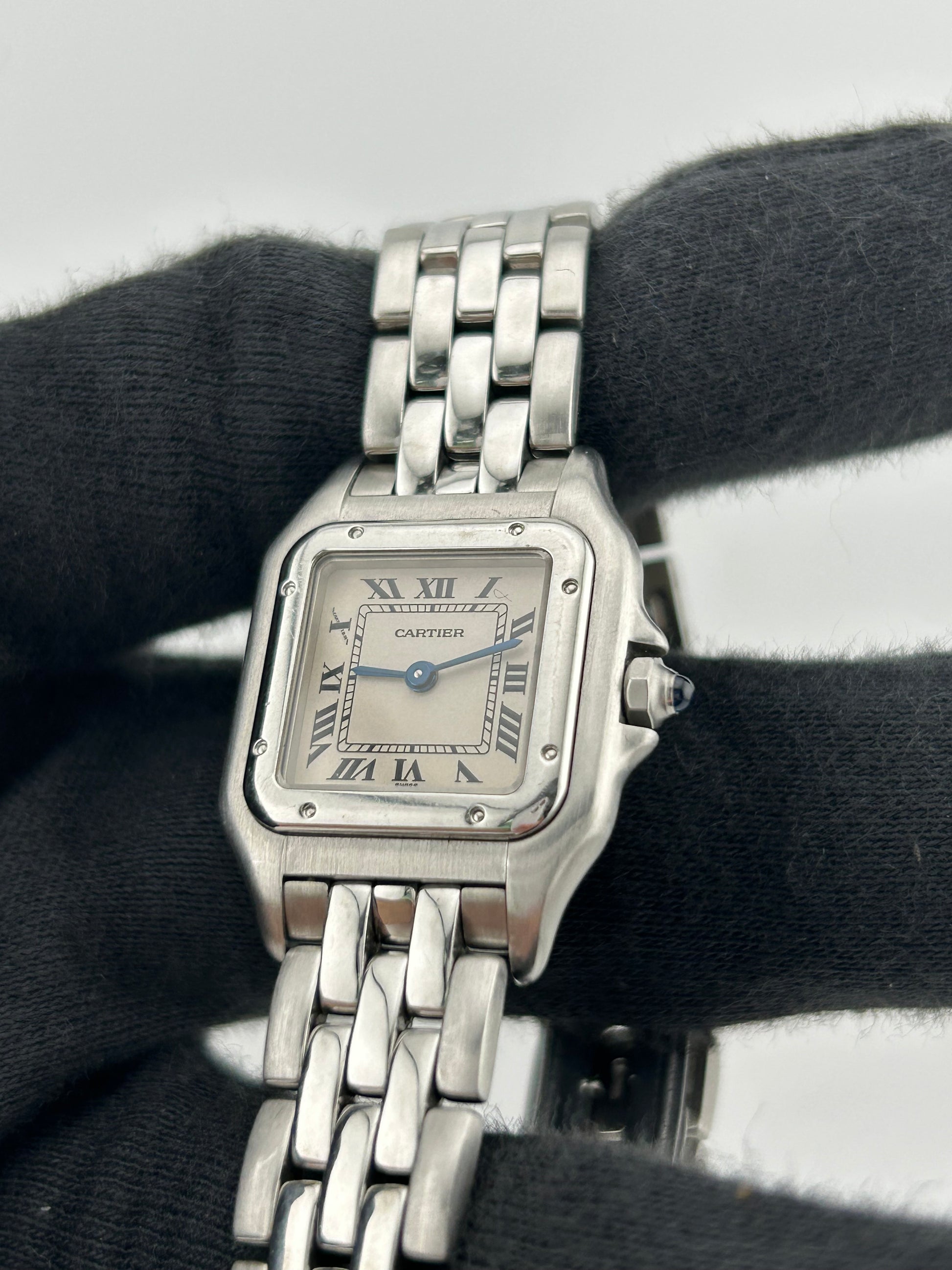 Cartier Panthere White Roman Numerals Dial on Stainless Steel Ref. W25033P5 — view 3