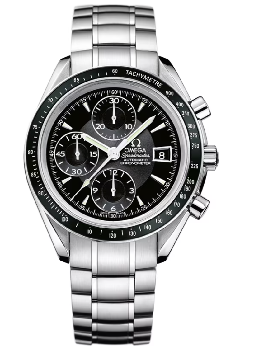 Omega Speedmaster Date Black Dial on Stainless Steel Ref. 3210.51