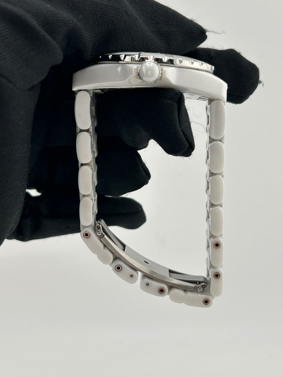 Chanel J12 Mirror White/Reflective Dial on Ceramic And Steel Bracelet Ref. H4862 Complete 2016 — view 5