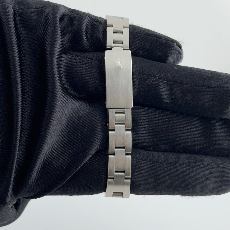 Rolex Oyster Perpetual White Roman Dial on Oyster Ref 67230 with Papers 1997