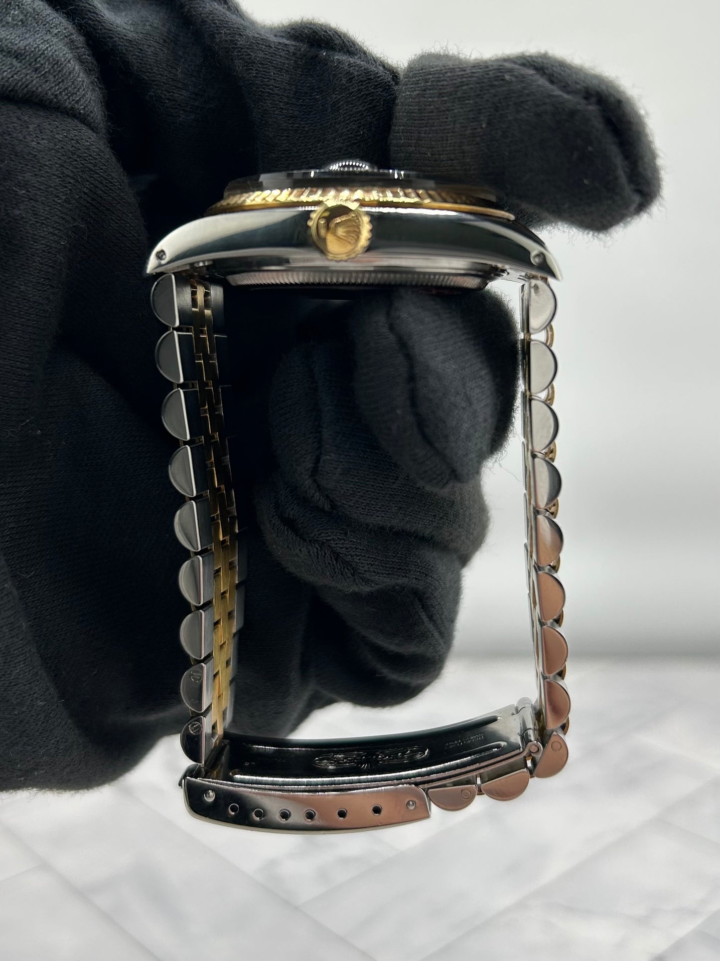 Rolex Datejust Champagne Stick Dial on D Link Jubilee Bracelet Ref. 16013 1988 — view 6