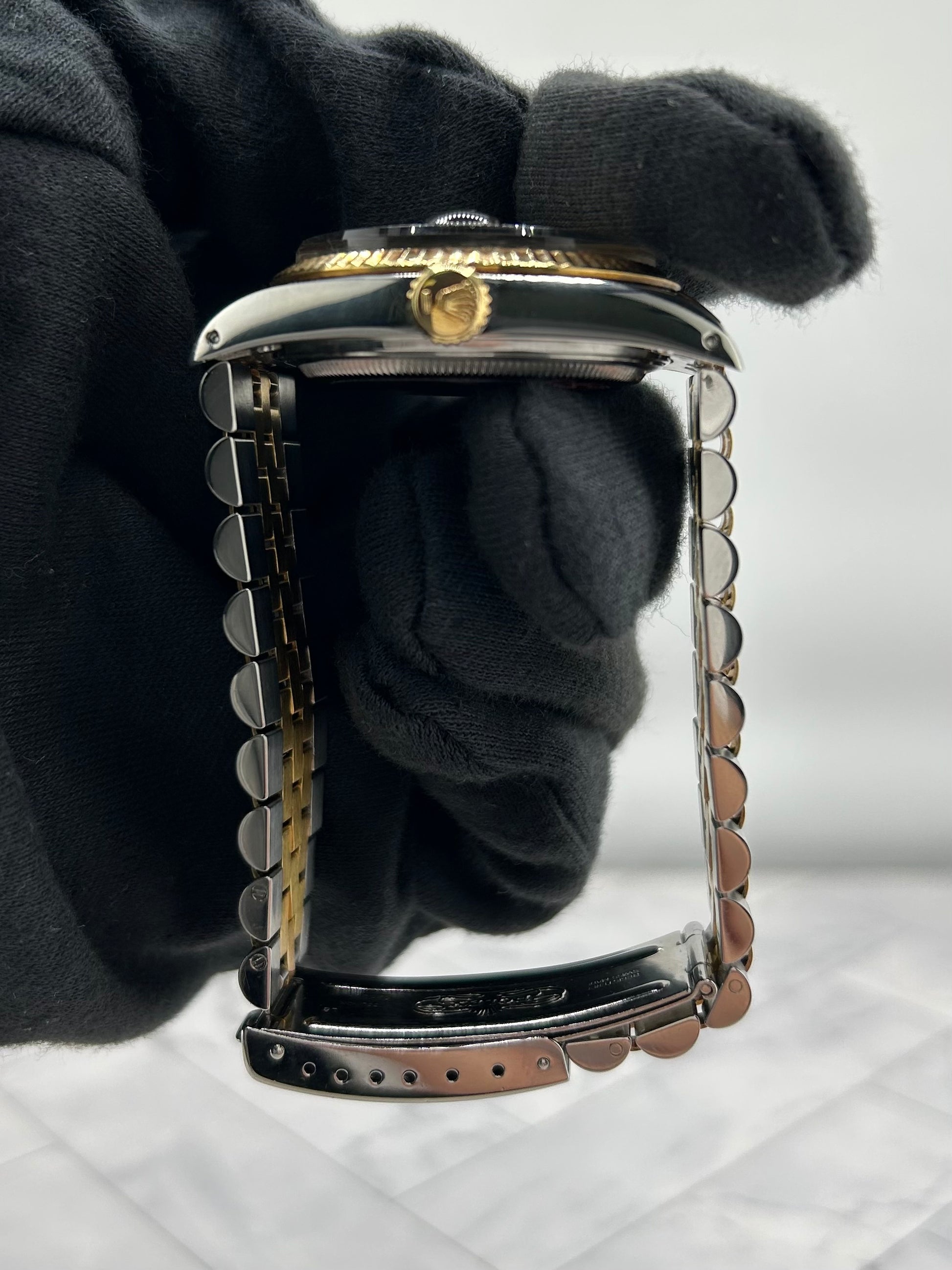 Rolex Datejust Champagne Stick Dial on D Link Jubilee Bracelet Ref. 16013 1988 — view 6
