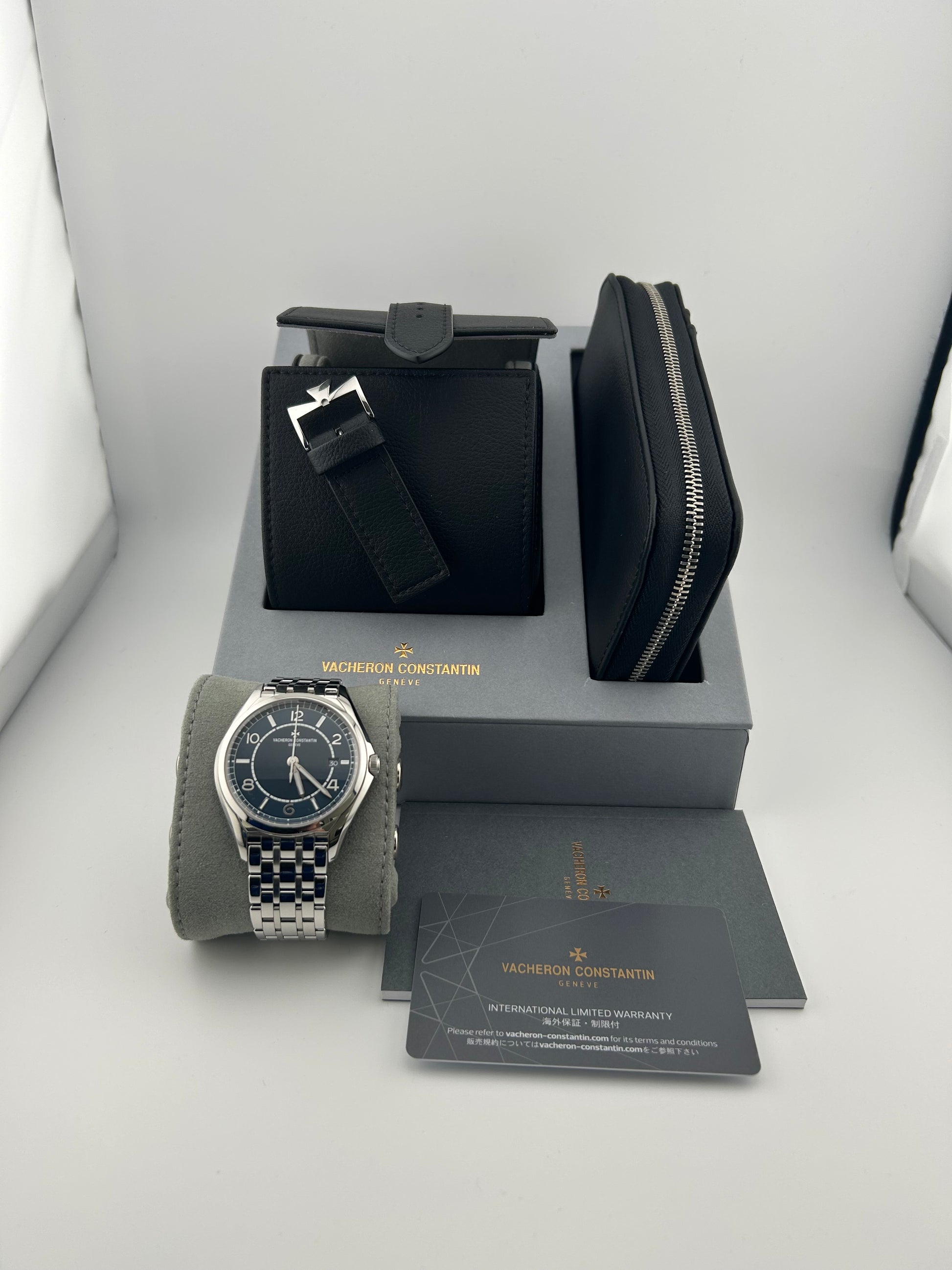 Vacheron Constantin Fiftysix Double Finished Petrol Blue Toned Dial on Stainless Steel Ref. 4600E/110A-B487 Complete 2025 — view 7