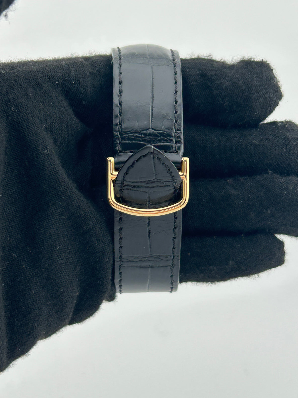 Cartier Pasha de Cartier Silver Dial on Black Leather Strap Ref. WJ120351 — view 4