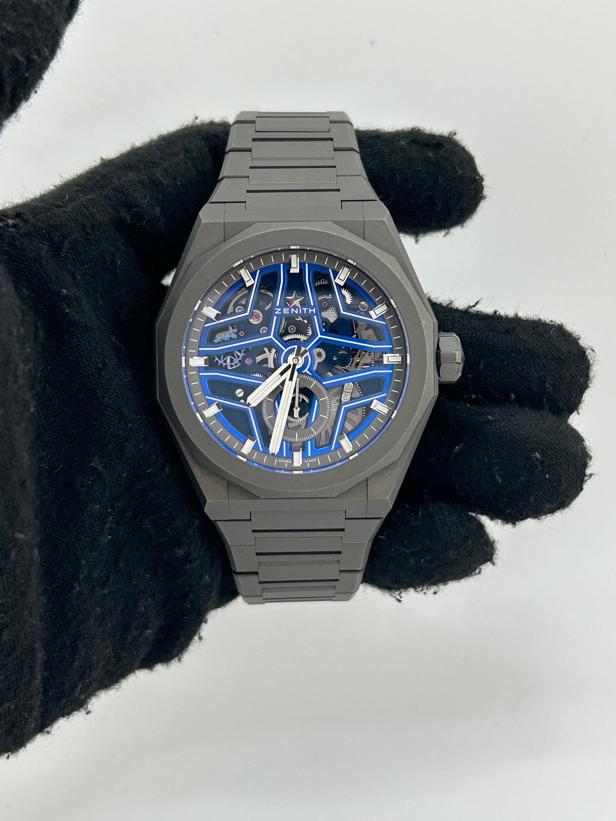 Zenith Defy Skyline Skeleton Blue Skeleton Dial on Titanium Bracelet Ref. 97.9300.3620/79.I001 Complete 2023 — view 2