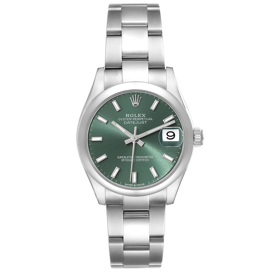 Rolex Datejust Mint Green Dial on Oyster Ref. 278240 Card 2022