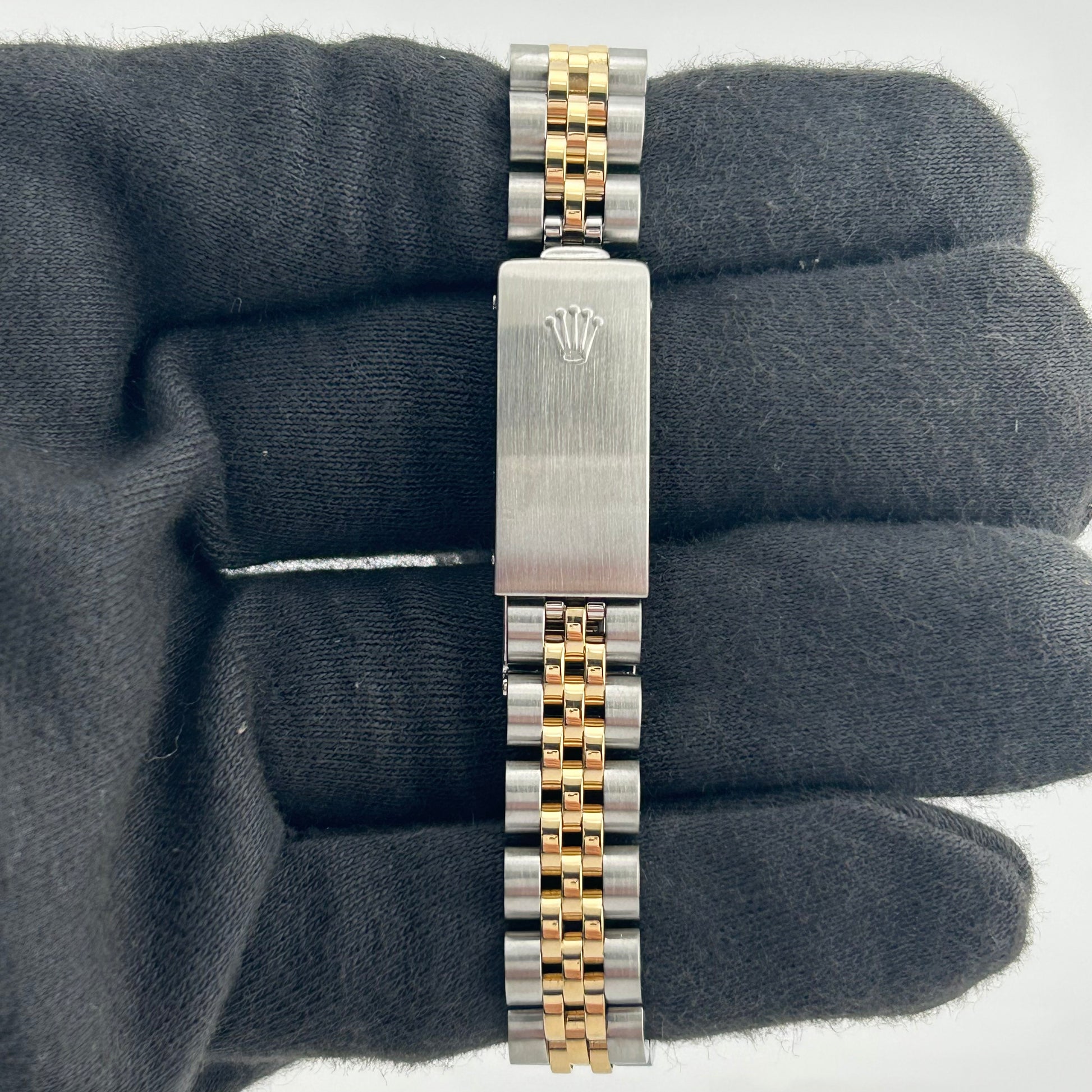 Rolex Datejust Lady Champagne Stick Dial on D Link Jubilee Ref. 69173 Papers — view 4