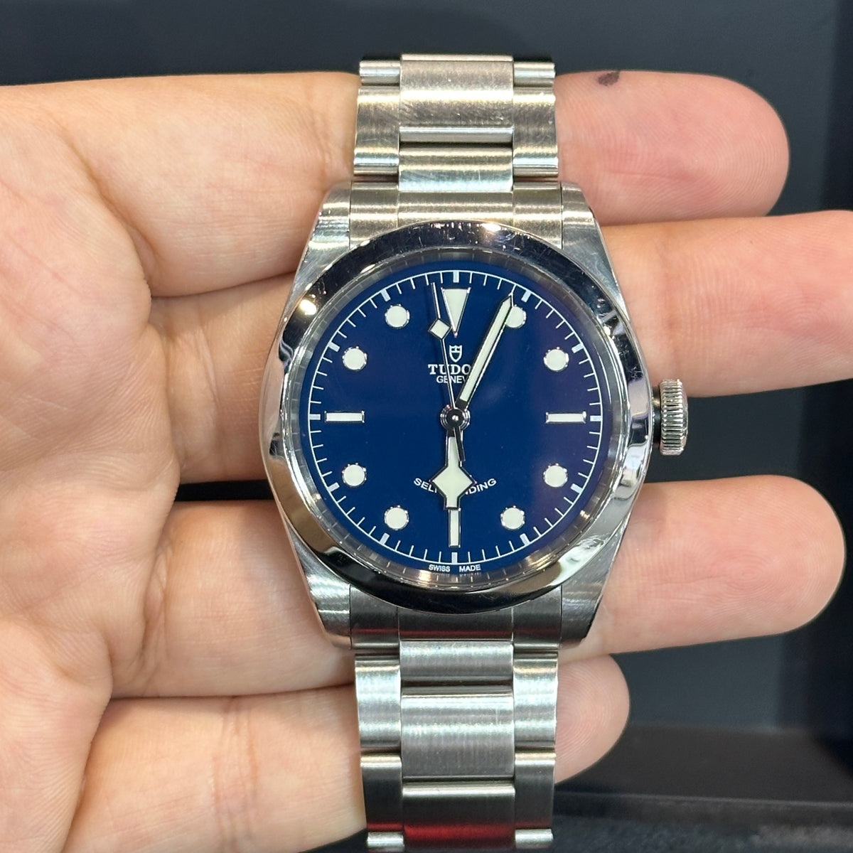 Tudor Black Bay Blue Dial on Stainless Steel Bracelet Ref. M79540-0004 with Box — view 3