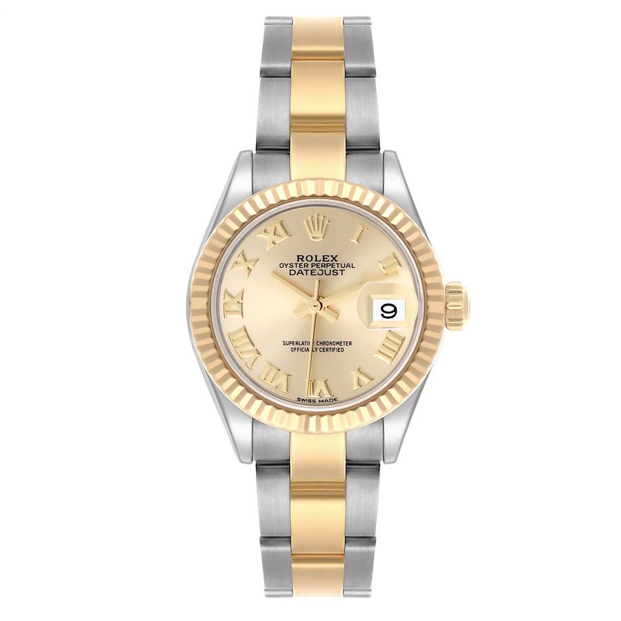 Rolex Datejust Lady Champagne Roman Dial on Oyster Bracelet Ref. 279173 Card 2019