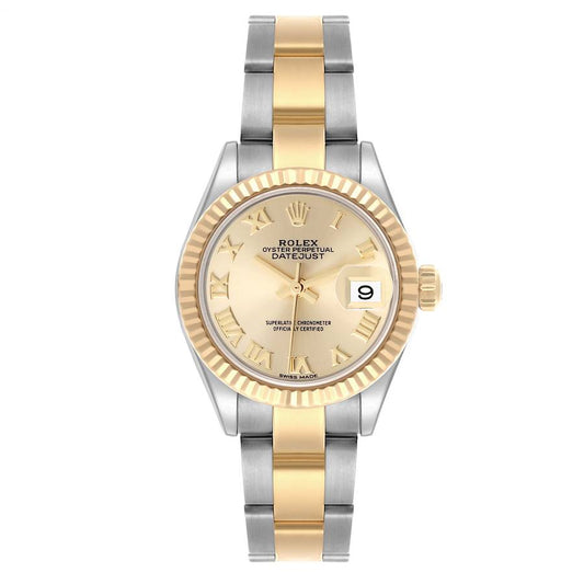 Rolex Datejust Lady Champagne Roman Dial on Oyster Bracelet Ref. 279173 Card 2019