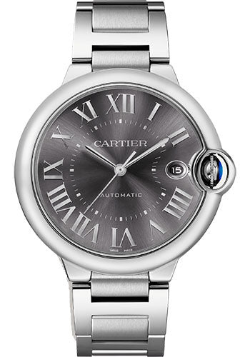 Cartier Ballon Bleu de Cartier Gray Roman Numerals Dial on Stainless Steel Bracelet Ref. WSBB0060 Card 2023