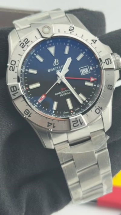 Breitling Avenger Automatic GMT Black Dial on Bracelet Ref. A32320101B1A1 Card 2026 — view 8